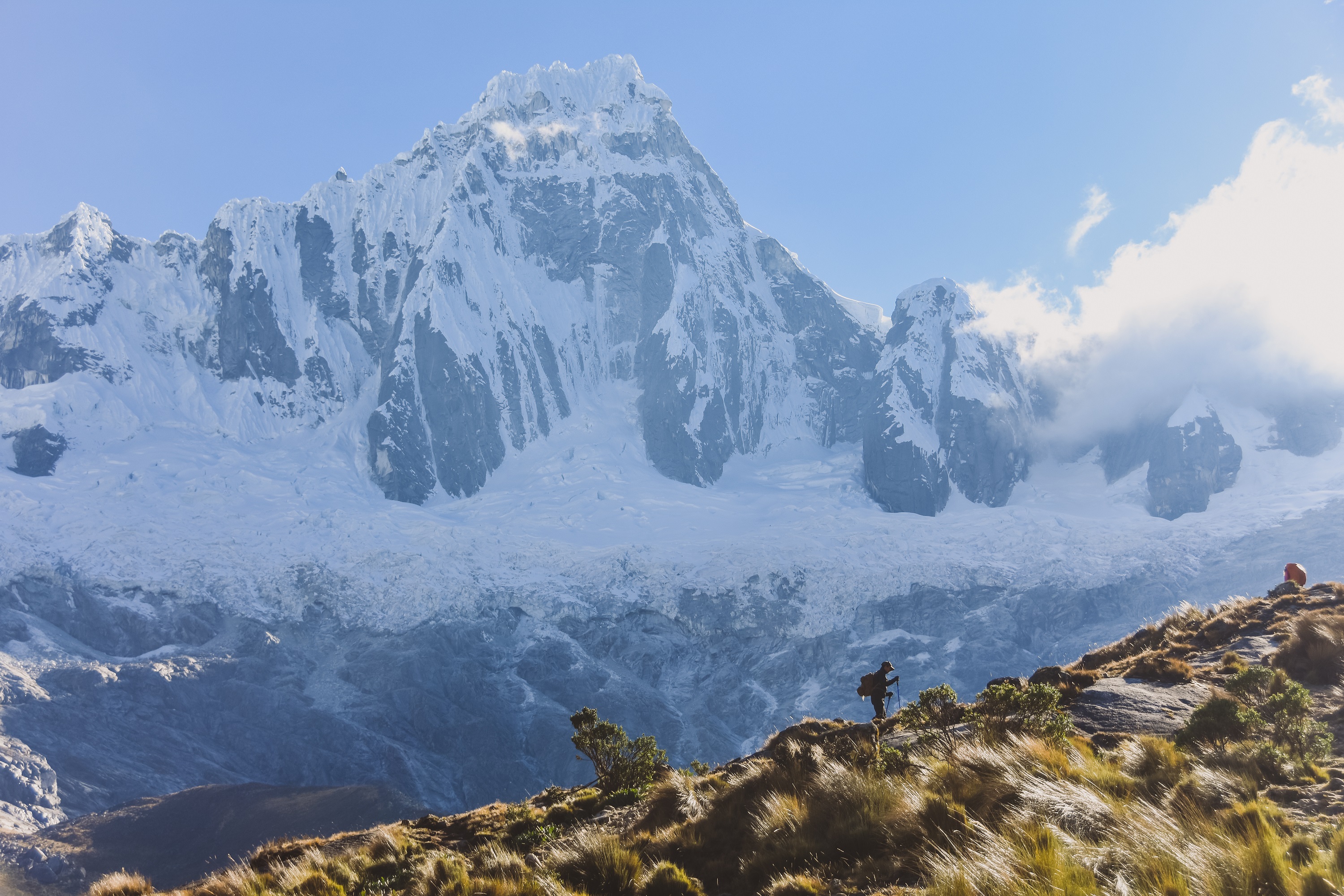 Climbing the White Range Santa Cruz trail Cordillera Blanca